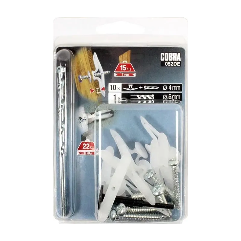 Kaļamie ieliktņi Cobra, paredzēts gk plāksnēm, 7.4 mm x 26 mm, 12 gab.