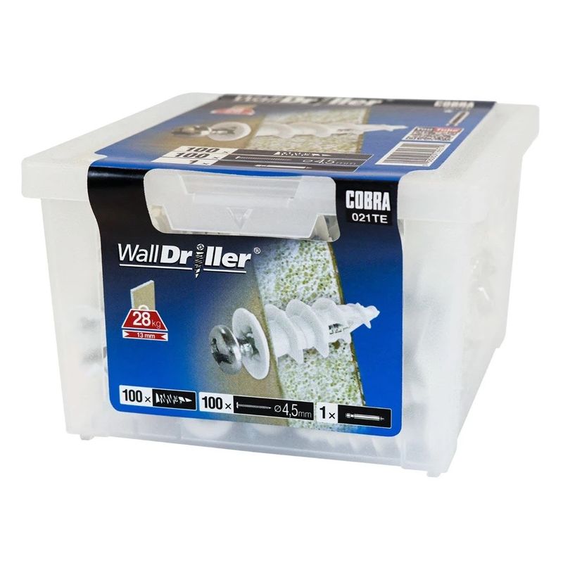 Ieskrūvējami GKP dībeļi. 3.5 x 22 mm. neilona. 100 gab.