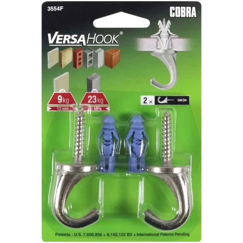 Āķis Cobra, 6x66 mm, niķeļa, 2 gab.