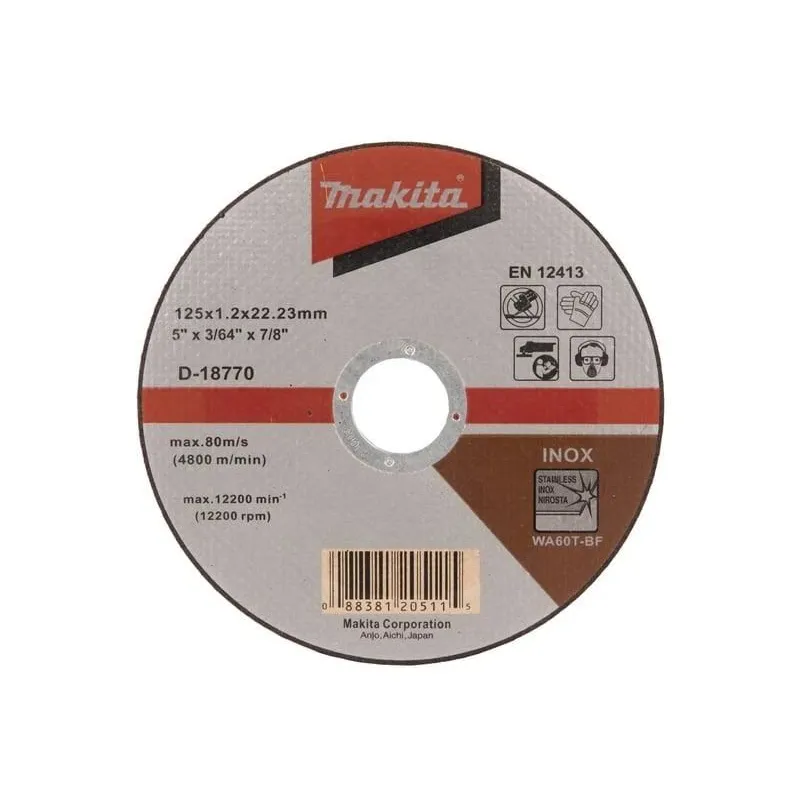 Lõikeketas Makita D-18770, 125 mm x 1.2 mm x 22.23 mm
