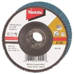 Flapdisc 125mm grit 120 rst zirkoniumalu
