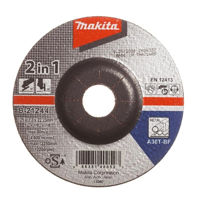 Griešanas-Slīpēšanas disks Makita 125x3.2 mm