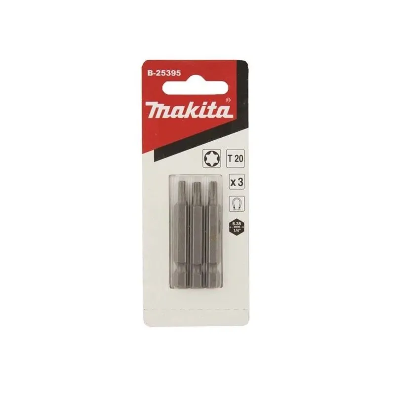 Skrūvgriežu uzgaļu komplekts Makita B-25395, T20, 50 mm