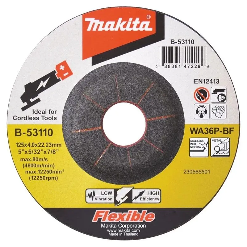 Slīpēšanas disks Makita B-53110, 125 mm x 22.23 mm