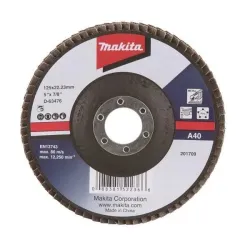 Kroonlehine lihvimisketas Makita D-63476, 125 mm x 22.23 mm
