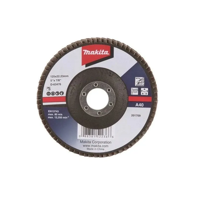 Kroonlehine lihvimisketas Makita D-63476, 125 mm x 22.23 mm