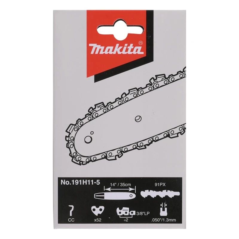 Motorzāģa ķēde Makita 191H11-5. 1.3 mm. 3-8". 52