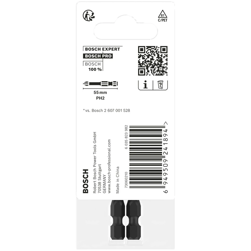 PRO PH2 Impact uzgalis 55 mm, 2 gab.