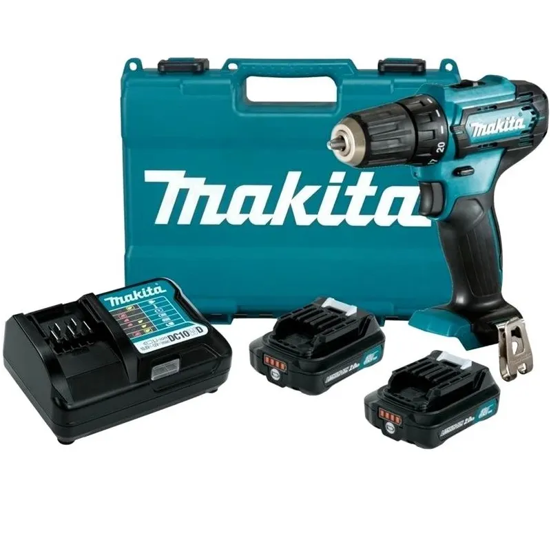 Urbis ar bateriju Makita DF333DWAE, 12 V, 2 Ah