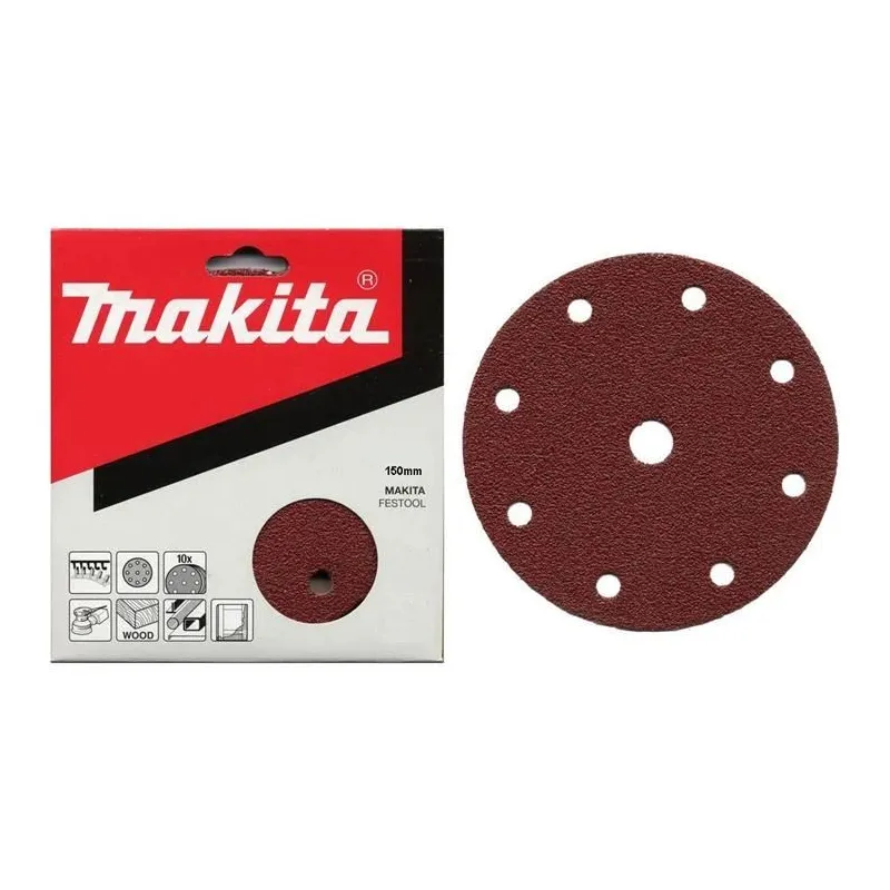 Šlifavimo lapas Makita P-31980, 220, DIA 15 cm, 10 vnt.
