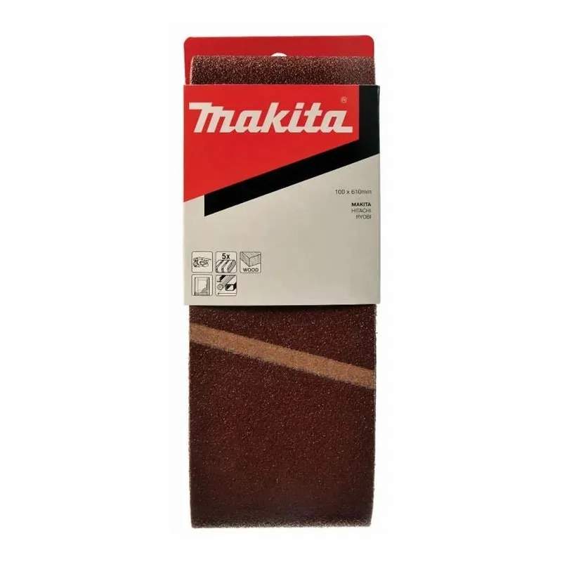 Slīpēšanas lente Makita P-36893, 60, 61 cm x 10 cm, 5 gab.