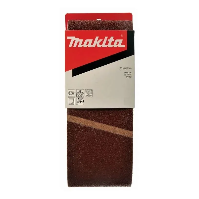 Slīpēšanas lente Makita P-36902, 80, 61 cm x 10 cm, 5 gab.