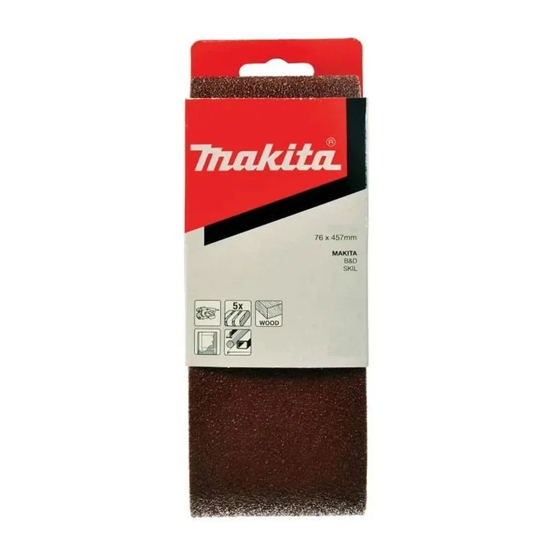 Šlifavimo juosta Makita P-37091, 40, 45.7 cm x 7.6 cm, 5 vnt.