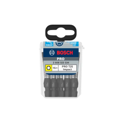 PRO Torx Impact uzgalis T25, 55 mm, 15 gab.