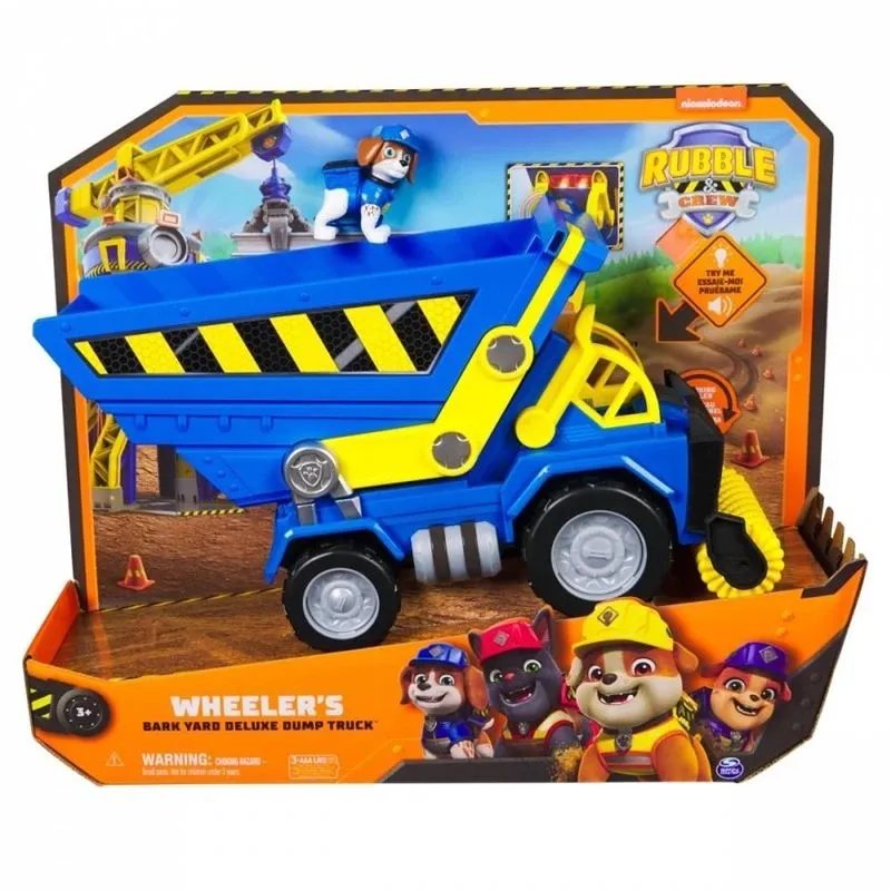 Rotaļu kravas automašīna Paw Patrol Rubble & Crew 6070126, zila-dzeltena