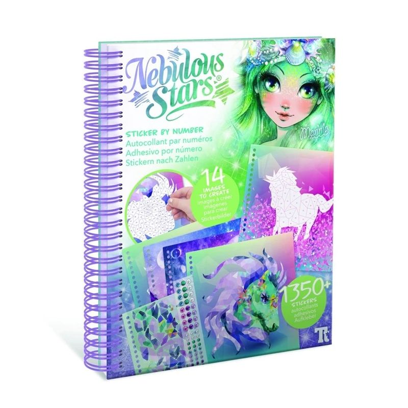 Radošā grāmata Nebulous Stars Sticker by number 11129