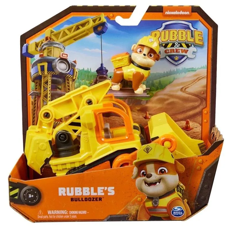 Rotaļlieta buldozers Paw Patrol Rubble & Crew 6066511, dzeltena-oranža