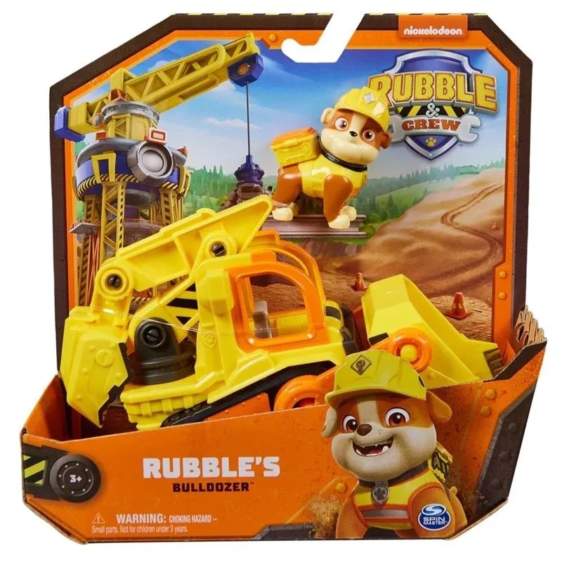 Rotaļlieta buldozers Paw Patrol Rubble & Crew 6066511, dzeltena-oranža