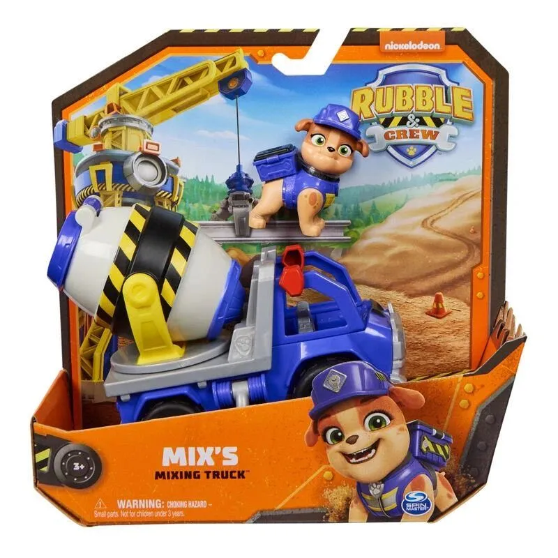 Rotaļlieta betona maisītājs Paw Patrol Rubble & Crew 6066540, zila-pelēka