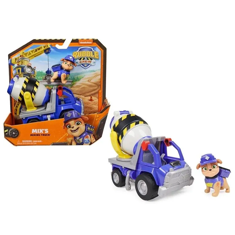 Rotaļlieta betona maisītājs Paw Patrol Rubble & Crew 6066540, zila-pelēka