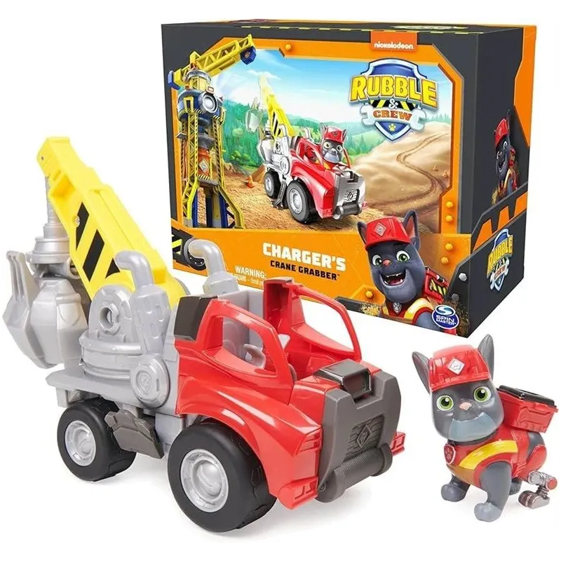 Transportlīdzekļi Paw Patrol Rubble & Crew 6066726, sarkana-pelēka