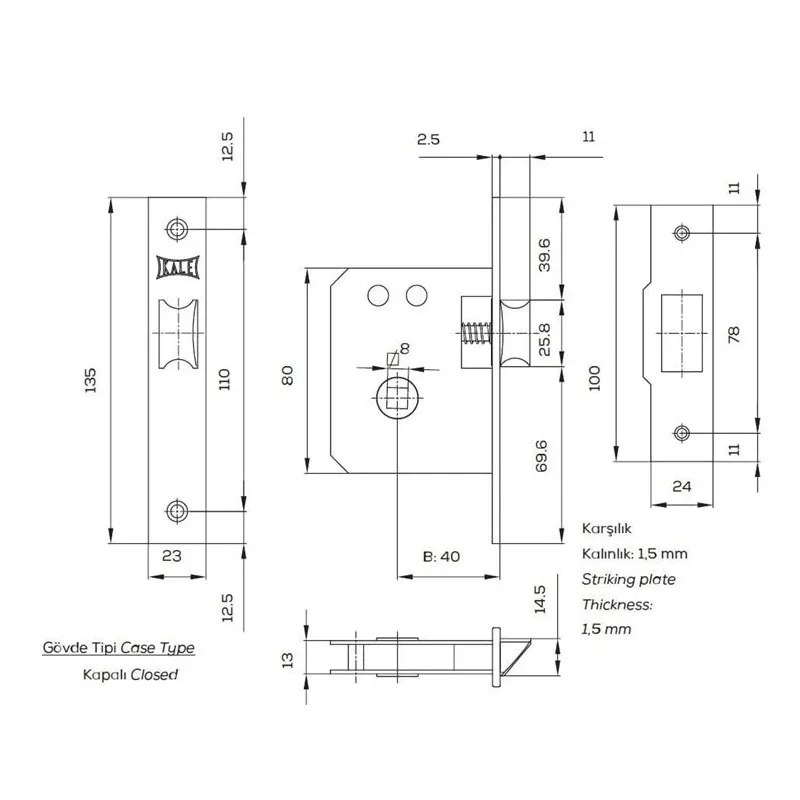 Durų spragtukas Kale Kilit 251