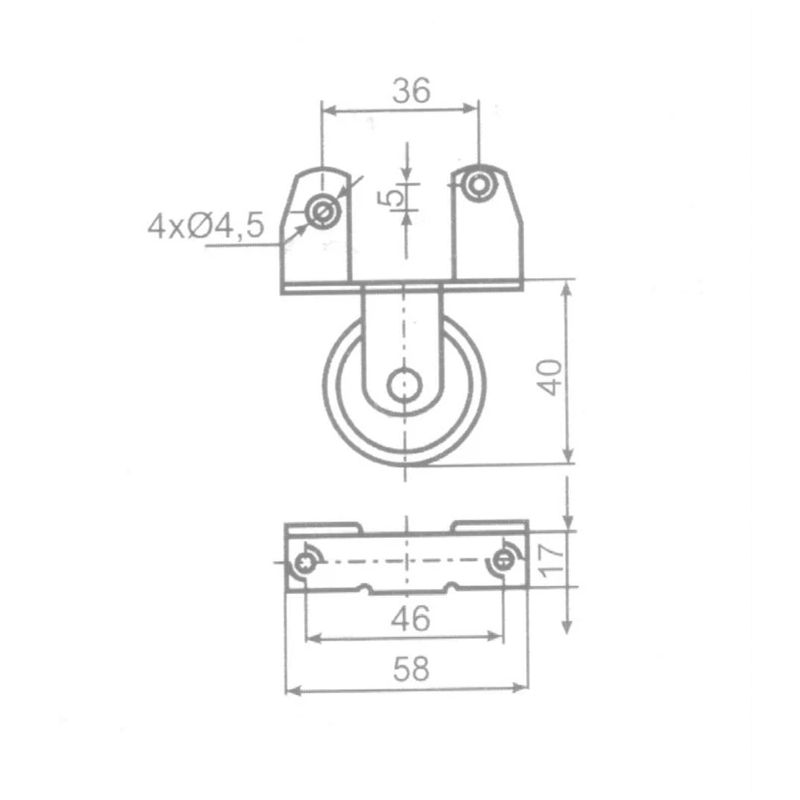 Mēbeļu ritenītis ,rejs,