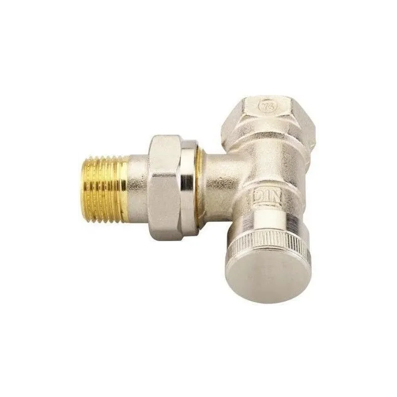 Radiatoru vārsts Danfoss, noslēdzošais-stūra, 1-2 collas – ārējā vītne, 1-2 collas – iekšējā vītne