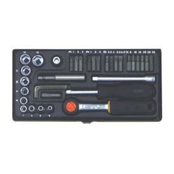 Proxxon 23070 muciņu un uzgaļu komplekts, 35 gab.