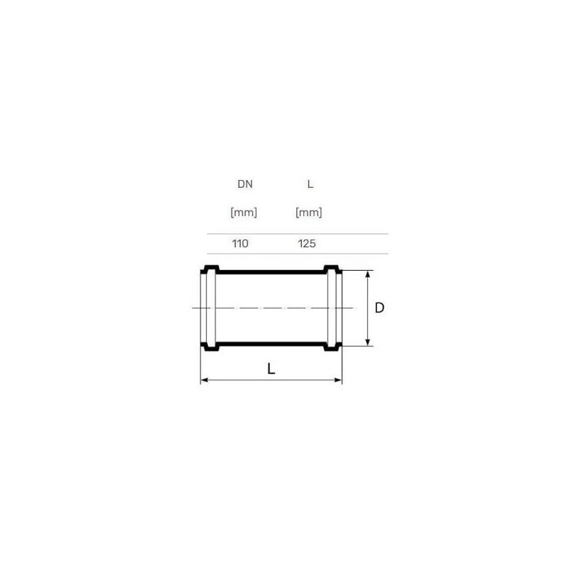 Remontuzmava iekšēja D110 PP ,Magnaplast,