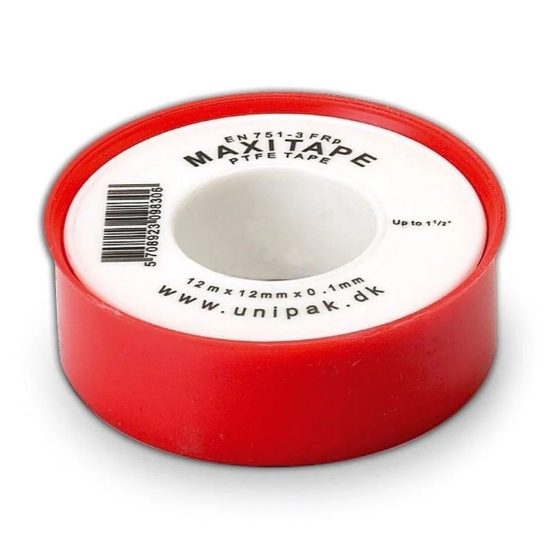 Lente teflona maxitape 12mx12mmx0.10mm ,unipak,