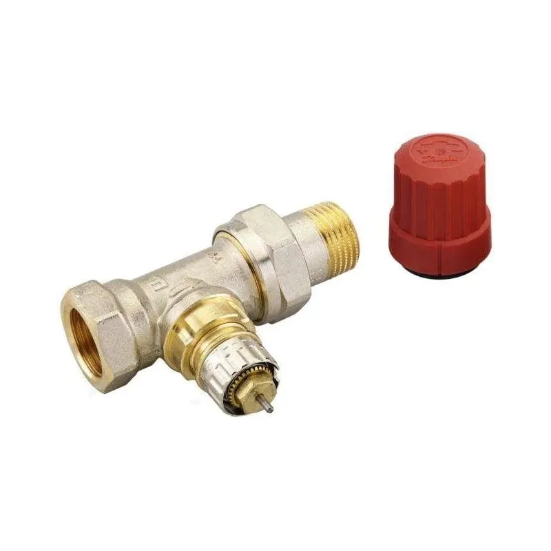 Ventilis Danfoss, taisns-termostatiskais, apkures sistēmām, 1-2 collas – ārējā vītne, 1-2 collas – iekšējā vītne