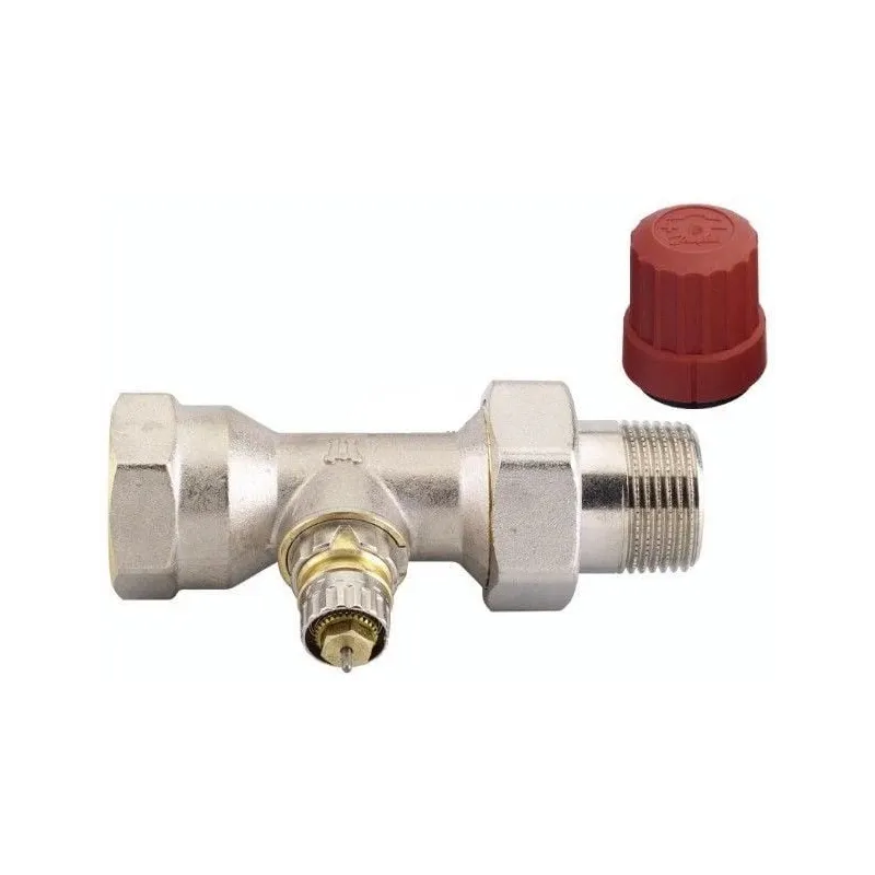 Ventilis Danfoss, taisns-termostatiskais, apkures sistēmām, 1-2 collas – ārējā vītne, 1-2 collas – iekšējā vītne