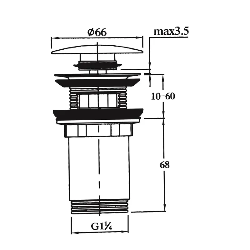 Noteces aizvars Thema Lux Classique, 1-4 collas – Ārējā vītne