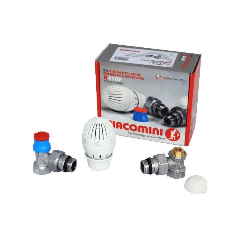 Radiātoru sistēmas komplekts R470F, stūra, ½"