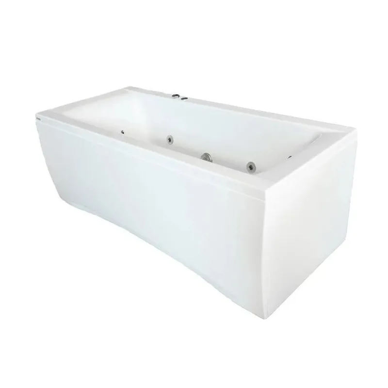 Vanna, brīvi novietots Kyma Inga, 170 cm x 75 cm x 62 cm, taisnstūris, balta krās.