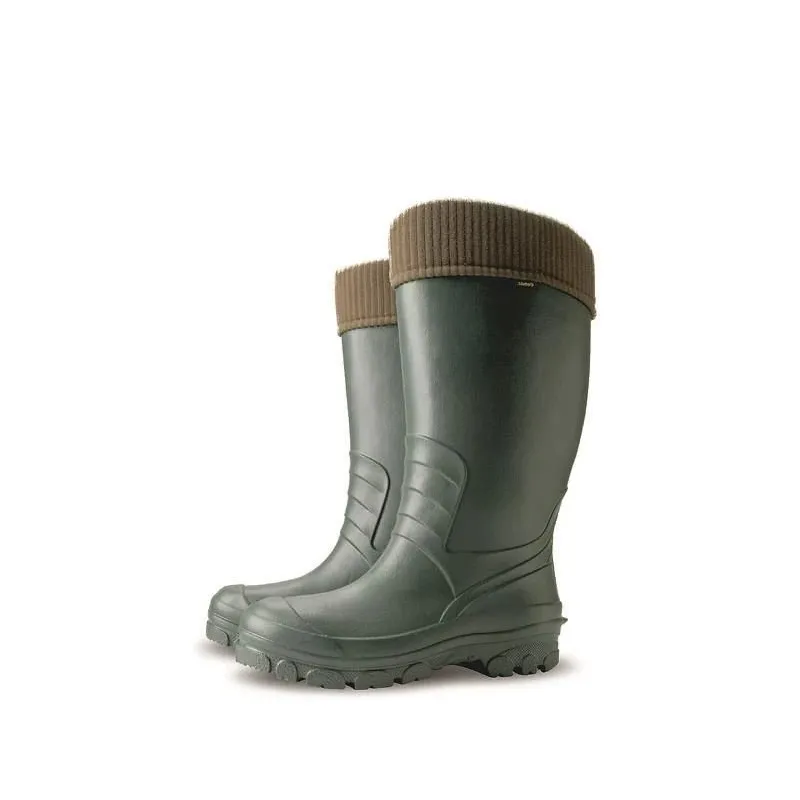 Gumijas zābaki sieviešu Demar, ar stulmu, ar siltinājumu, zaļa krās., 42 izmērs