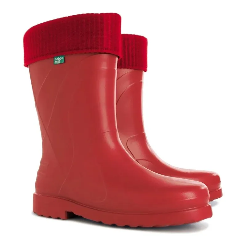 Gumijas zābaki sieviešu Demar 0220 0220 36, ar stulmu, ar siltinājumu, sarkana krās., 36 izmērs