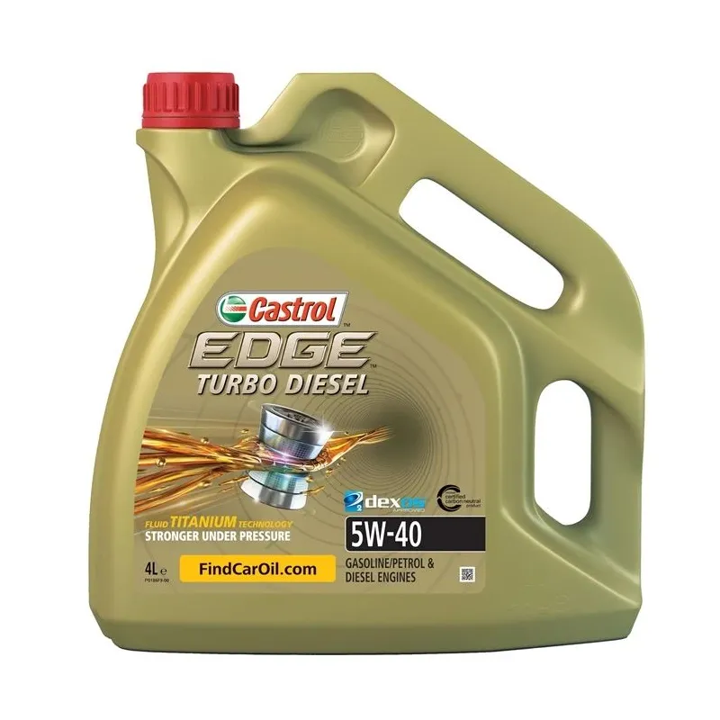 Motoreļļa Castrol Edge Titanium Turbo Diesel 5W - 40, sintētiskais, 4 l