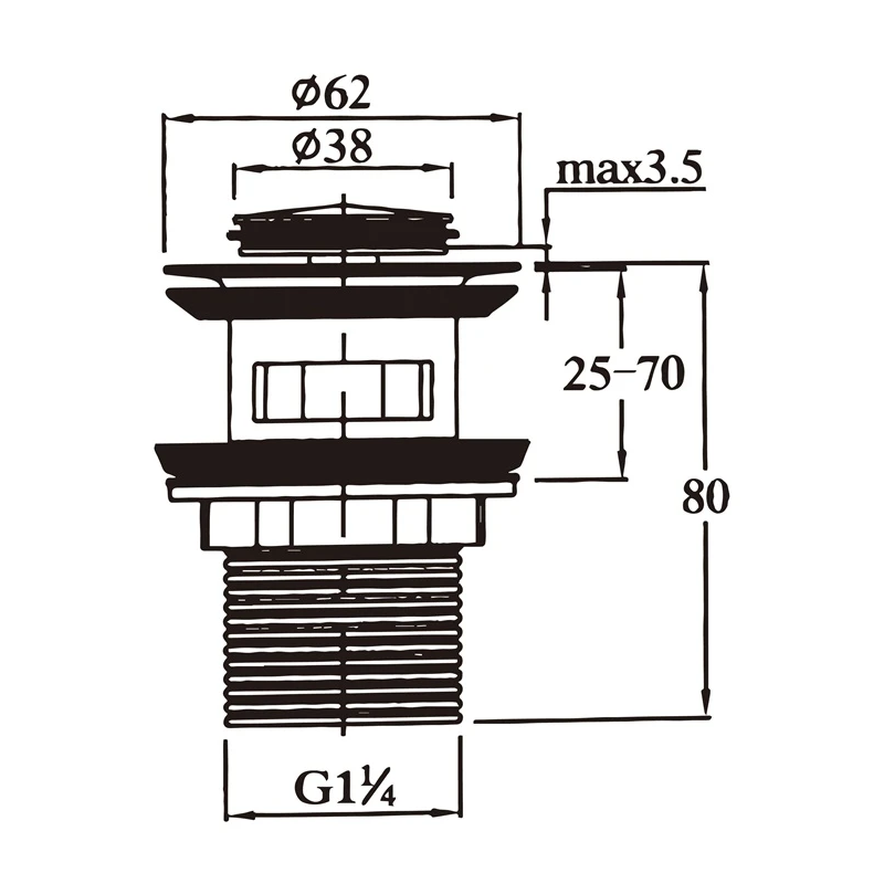 Vārsts pamatnes cd-w003 click