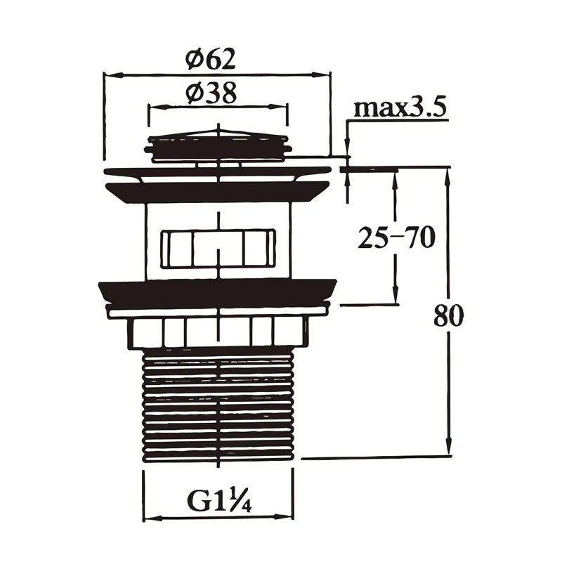 Noteces aizvars Thema Lux Classique, 1-4 collas – Ārējā vītne