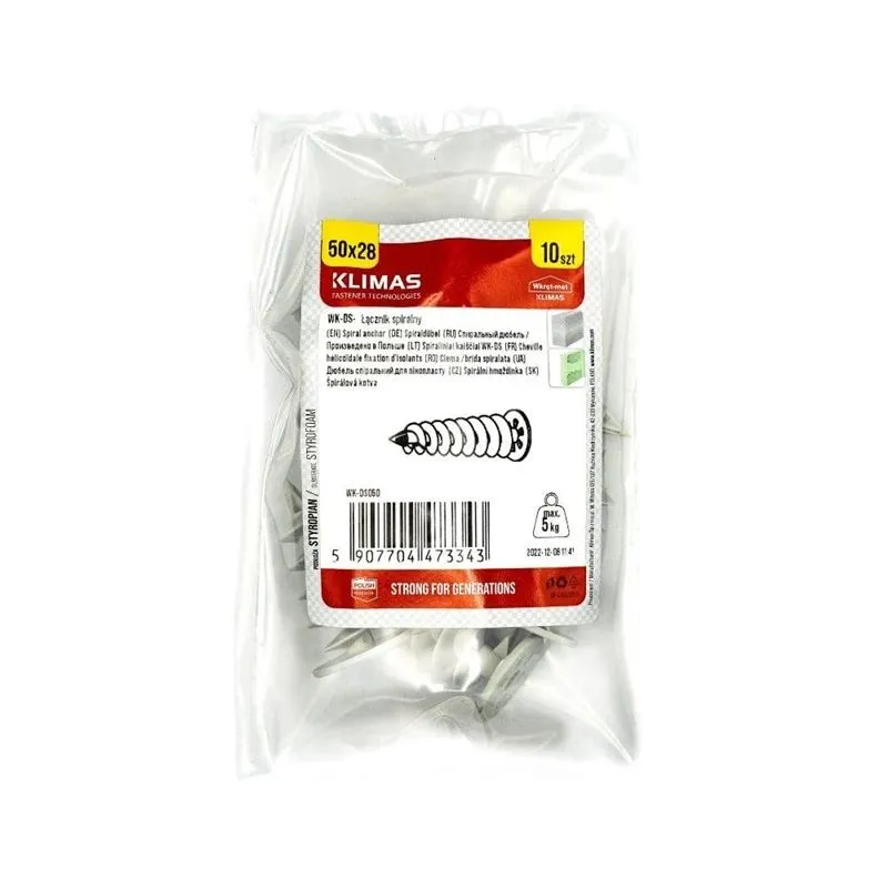 Dībelis Wkret-Met WK-DS050. 50 mm x 28 mm. 10 gab.