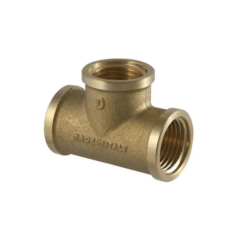 Ar trīs zariem TDM Brass 205, 1 1-2 collas – iekšējā vītne, 1 1-2