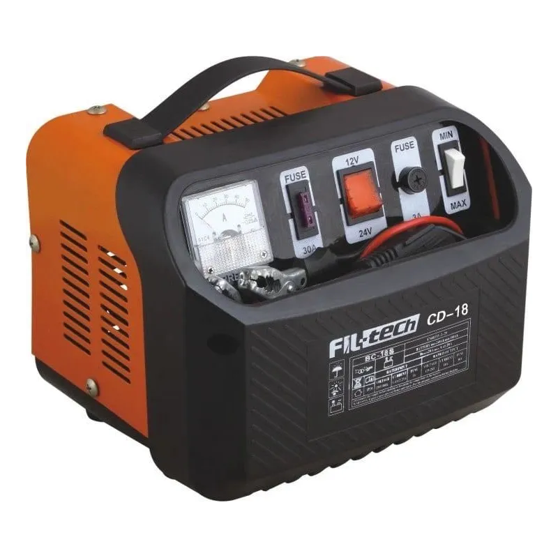 Akumuliatoriaus įkroviklis Filtech CD-18, 12 - 24 V, 8 A