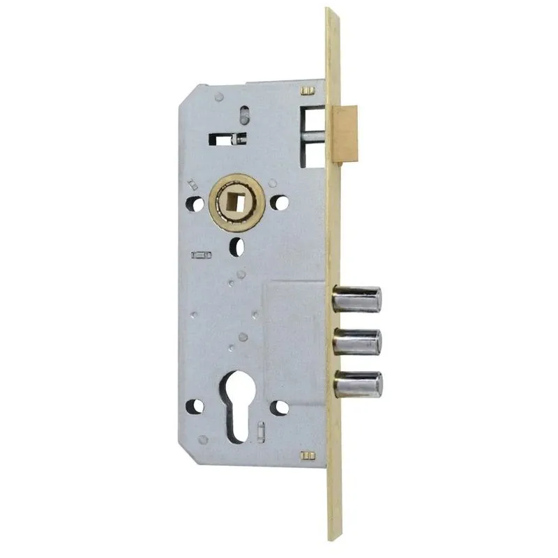 Įleidžiamoji spyna 10152-3MR, dengtas žalvariu, 85 mm-45 mm