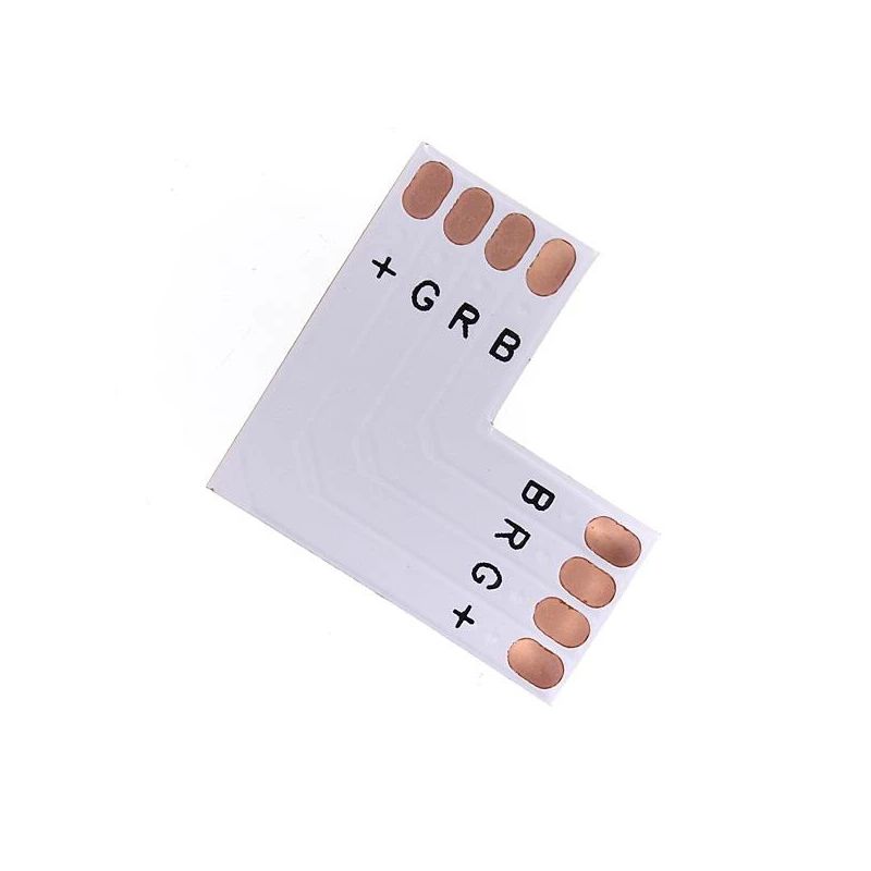 Savienojums Led RGB lentai LED-SOLD-L-RGB. 10mm L-forma