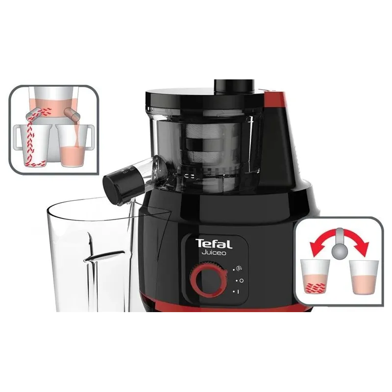 Sulu spiede lēngaitas Tefal Juiceo ZC150838, 150 W