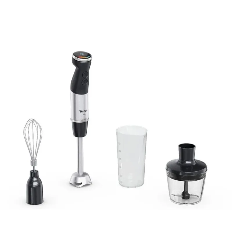 Rokas blenderis Tefal Quickchef+ HB673830, melna-nerūsējošā tērauda
