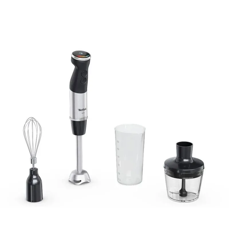 Rokas blenderis Tefal Quickchef+ HB673830, melna-nerūsējošā tērauda