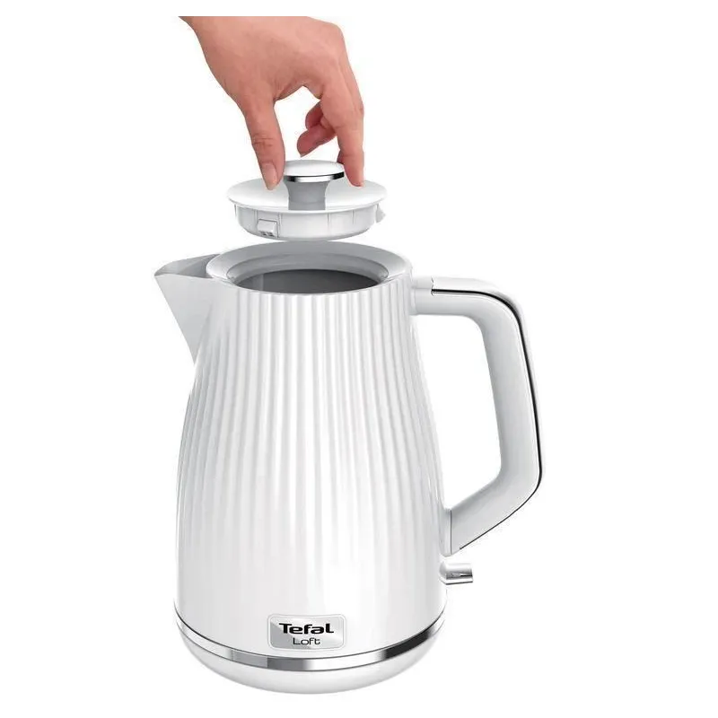 Elektrinis virdulys Tefal Loft KO250130, 1.7 l, balta sp.